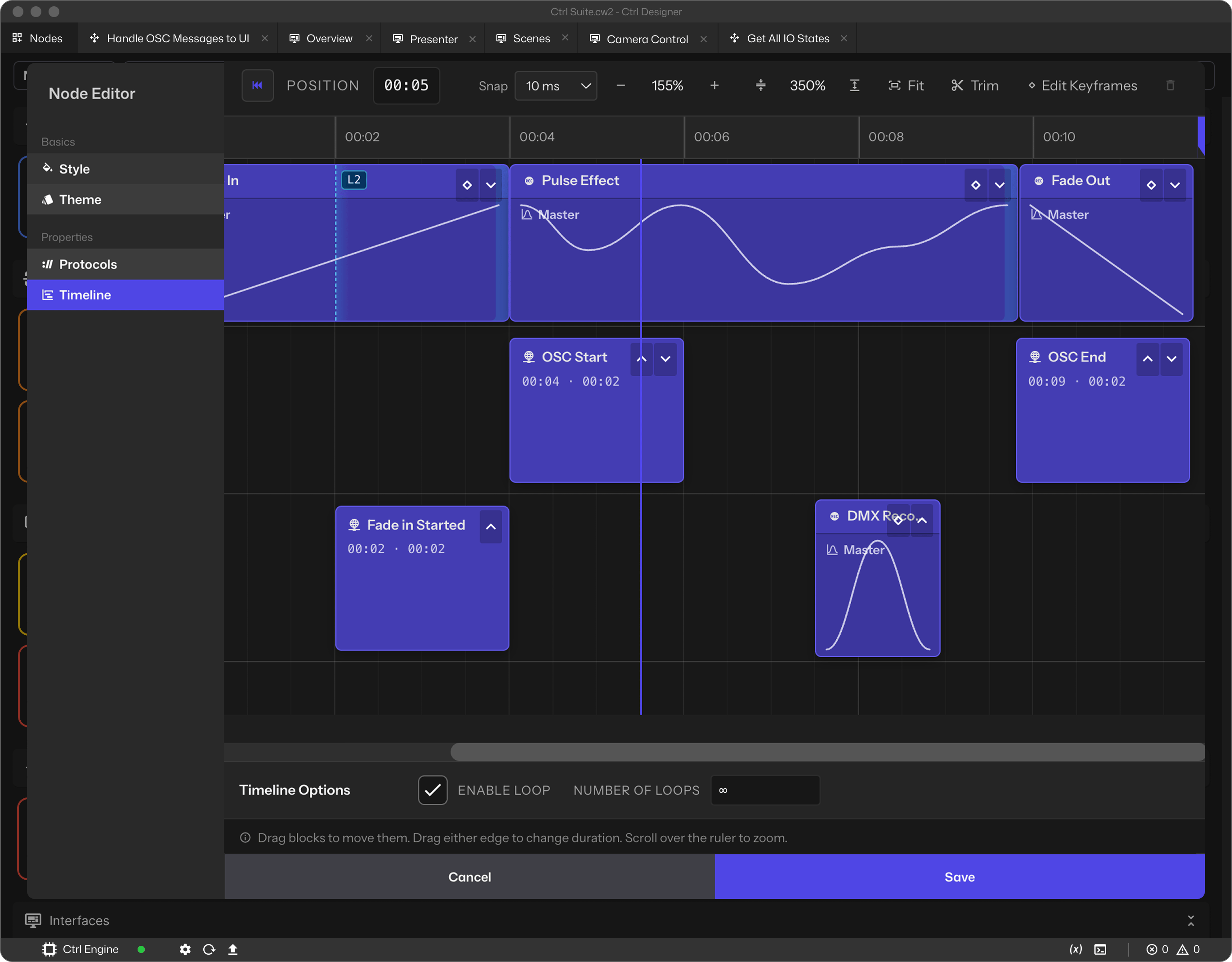 Customer profile user interface